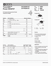 DataSheet IXTA60N10T pdf